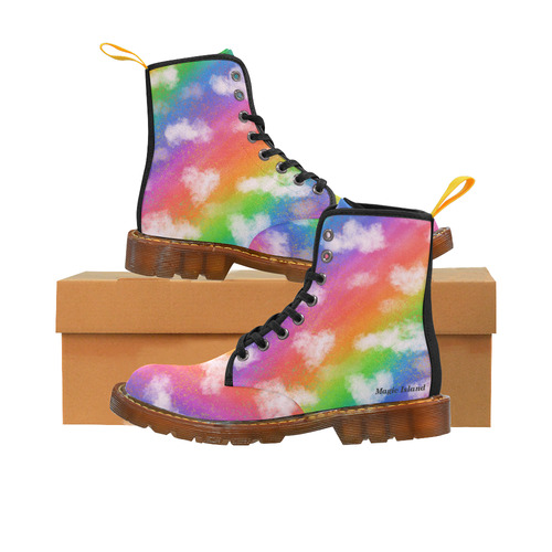 Rainbow Love Black. Inspired by the Magic Island of Gotland. Martin Boots For Women Model 1203H