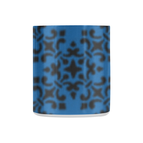 Lapis Blue Damask Classic Insulated Mug(10.3OZ)