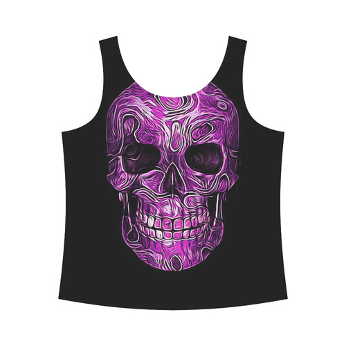 Skull-Unusual and unique 05B by JamColors All Over Print Tank Top for Women (Model T43)