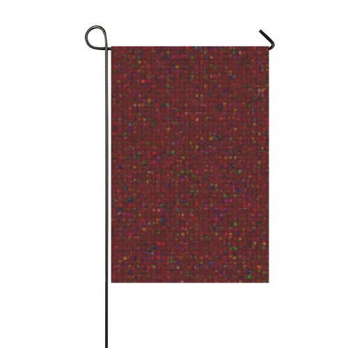 Antique Texture Garnet Garden Flag 12‘’x18‘’（Without Flagpole）