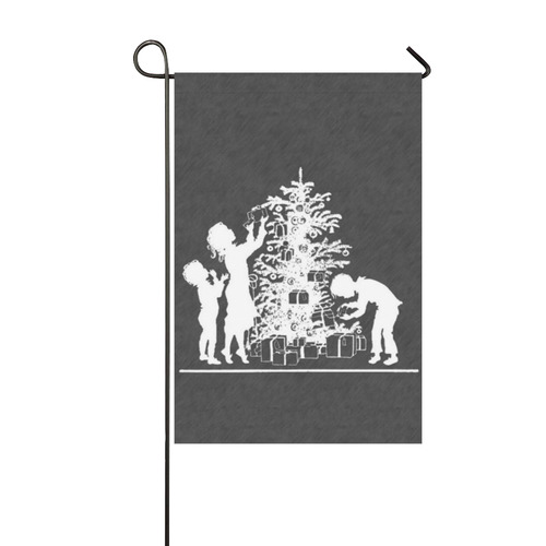 Vintage Christmas Chalkboard Garden Flag 12‘’x18‘’（Without Flagpole）