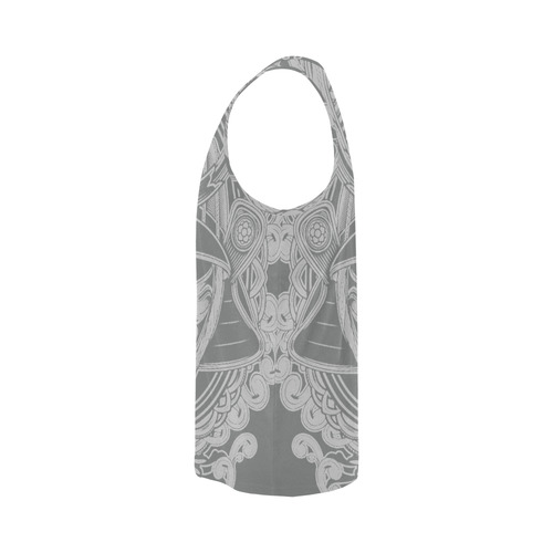 Silver samuri grey All Over Print Tank Top for Men (Model T43)