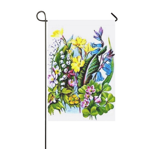 Vintage Wildflowers Garden Flag 12‘’x18‘’（Without Flagpole）