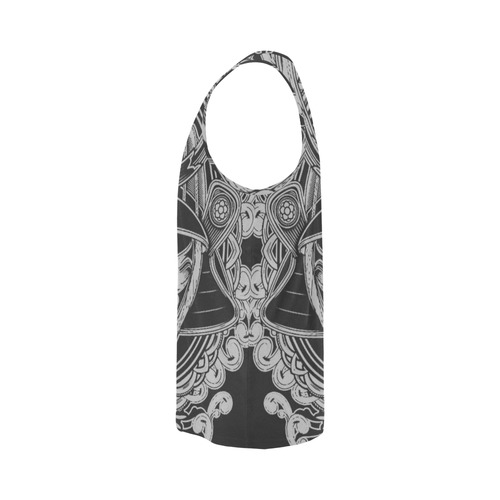 Silver samuri All Over Print Tank Top for Men (Model T43)