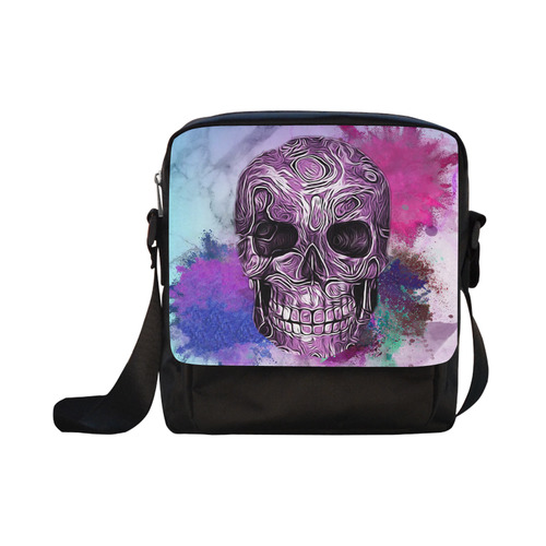 Skull-Unusual and unique 10 by JamColors Crossbody Nylon Bags (Model 1633)