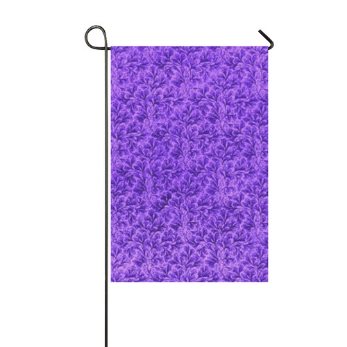 Vintage Leaf Purple Garden Flag 12‘’x18‘’（Without Flagpole）