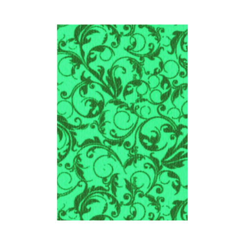 Vintage Swirls Green Garden Flag 12‘’x18‘’（Without Flagpole）