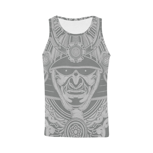 Silver samuri grey All Over Print Tank Top for Men (Model T43)