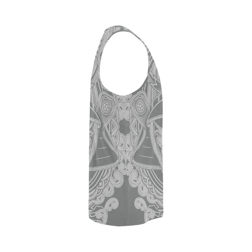 Silver samuri grey All Over Print Tank Top for Men (Model T43)