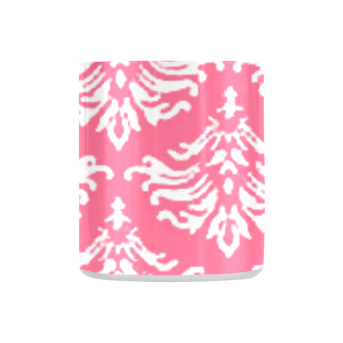 Pink Damask Classic Insulated Mug(10.3OZ)