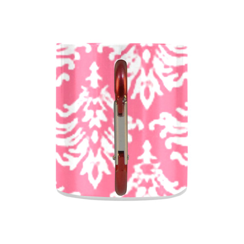 Pink Damask Classic Insulated Mug(10.3OZ)