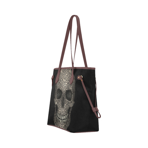 Skull-Unusual and unique 04 by JamColors Clover Canvas Tote Bag (Model 1661)