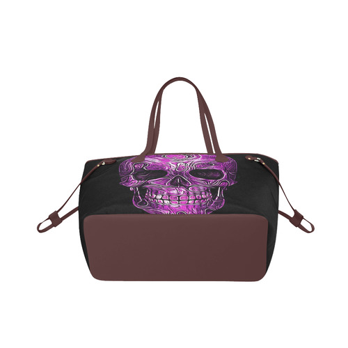 Skull-Unusual and unique 05B by JamColors Clover Canvas Tote Bag (Model 1661)