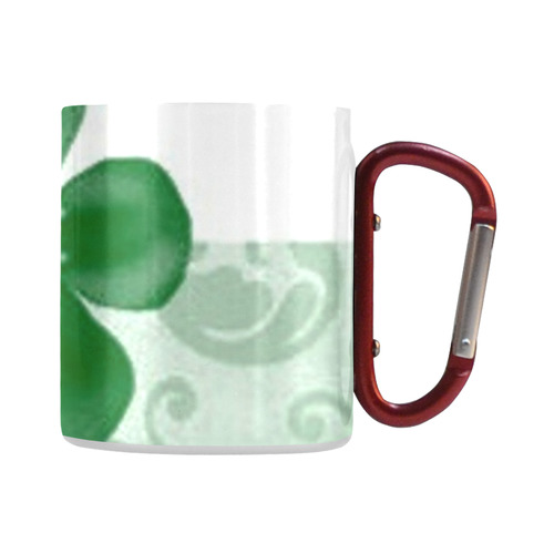 Retro 70s Flowers Green Classic Insulated Mug(10.3OZ)