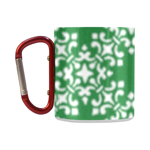 Green Damask Classic Insulated Mug(10.3OZ)