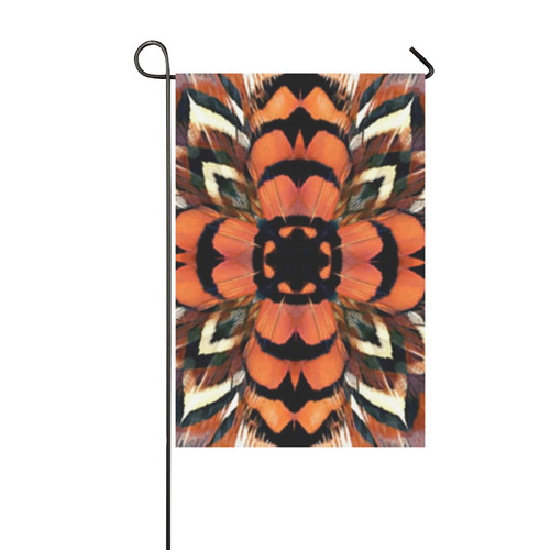 Pheasant Feather Kaleidoscope Garden Flag 12‘’x18‘’（Without Flagpole）