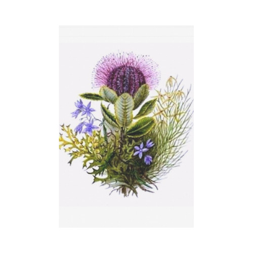 Thistle Wildflowers Garden Flag 12‘’x18‘’（Without Flagpole）