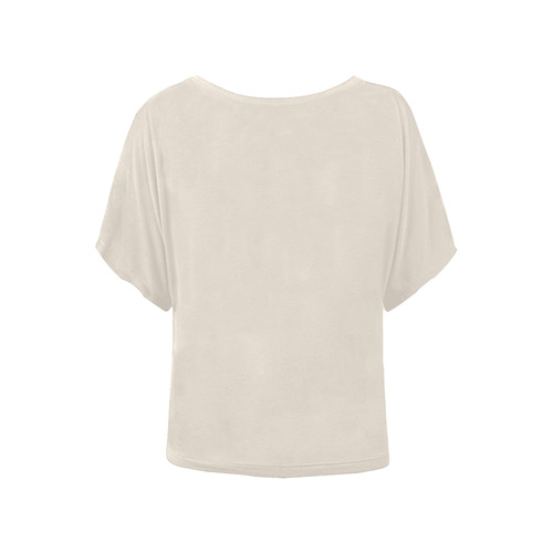 Eggnog Women's Batwing-Sleeved Blouse T shirt (Model T44)