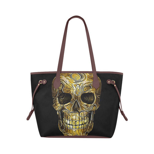 Skull-Unusual and unique 05A by JamColors Clover Canvas Tote Bag (Model 1661)