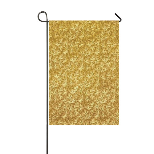 Vintage Leaf Yellow Garden Flag 12‘’x18‘’（Without Flagpole）