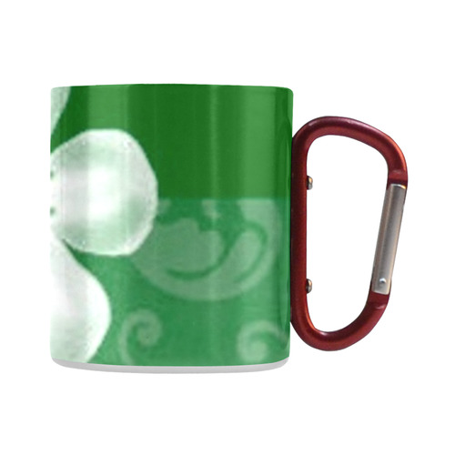 Retro 70s Flowers Green Classic Insulated Mug(10.3OZ)