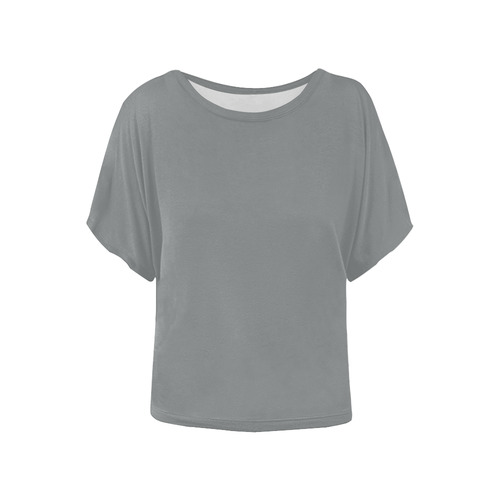 Sharkskin Women's Batwing-Sleeved Blouse T shirt (Model T44)