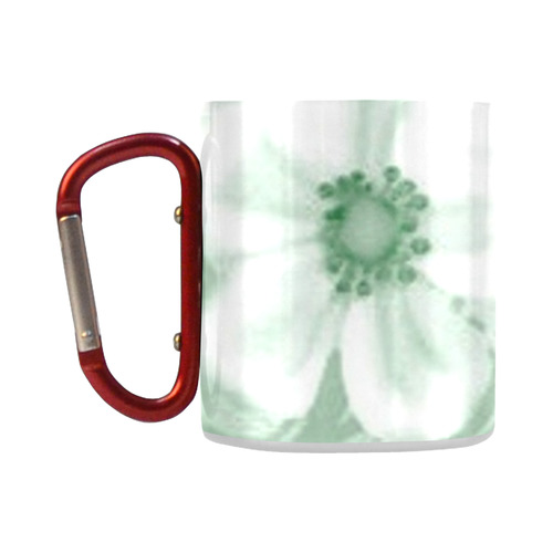 Retro 70s Flowers Green Classic Insulated Mug(10.3OZ)