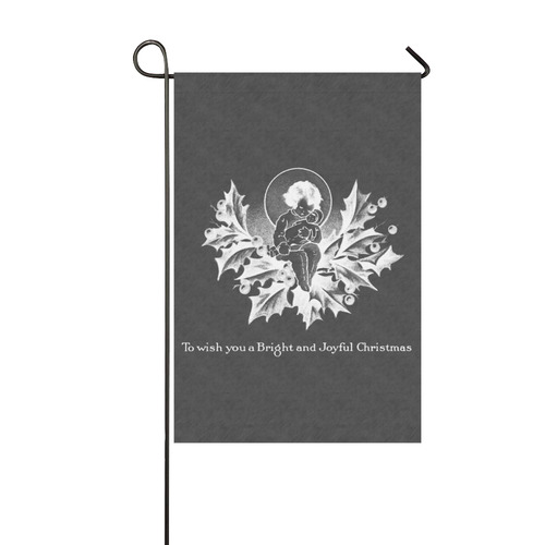 Baby Doll Christmas Chalkboard Garden Flag 12‘’x18‘’（Without Flagpole）