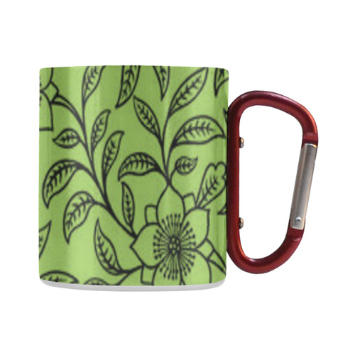 Vintage Lace Floral Greenery Classic Insulated Mug(10.3OZ)