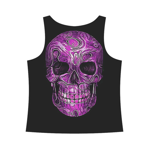 Skull-Unusual and unique 05B by JamColors All Over Print Tank Top for Women (Model T43)