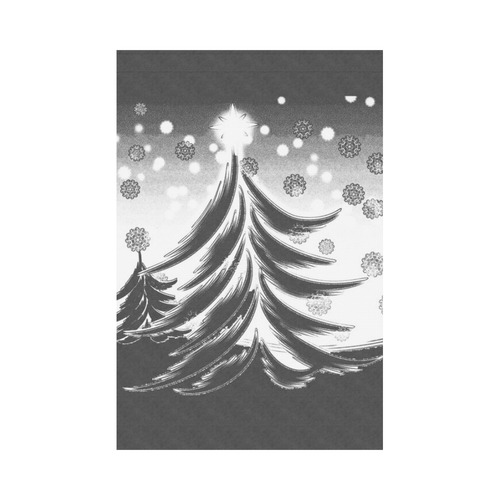 Christmas Tree Chalkboard Garden Flag 12‘’x18‘’（Without Flagpole）