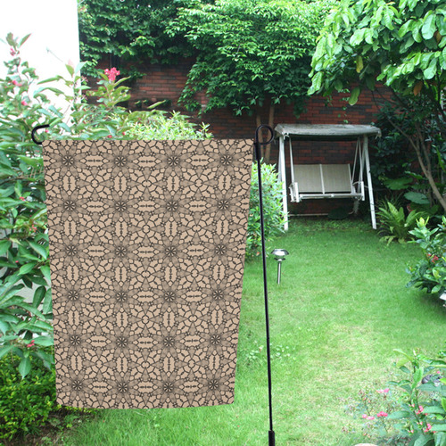 Hazelnut Lace Garden Flag 12‘’x18‘’（Without Flagpole）