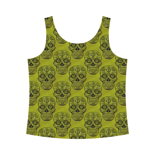 Skull20170504_by_JAMColors All Over Print Tank Top for Women (Model T43)
