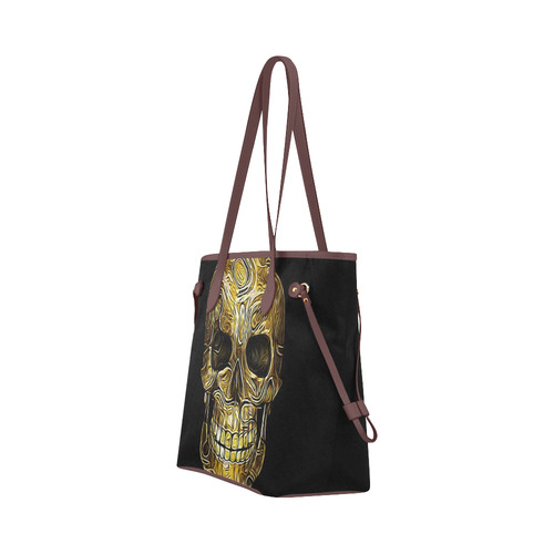 Skull-Unusual and unique 05A by JamColors Clover Canvas Tote Bag (Model 1661)