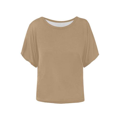 Iced Coffee Women's Batwing-Sleeved Blouse T shirt (Model T44)