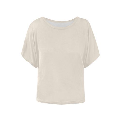 Eggnog Women's Batwing-Sleeved Blouse T shirt (Model T44)