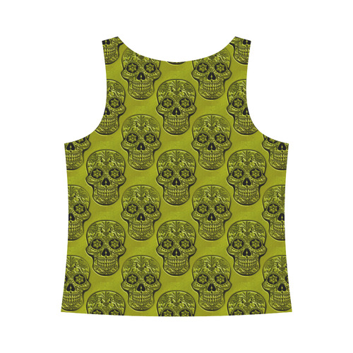 Skull20170504_by_JAMColors All Over Print Tank Top for Women (Model T43)