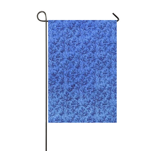 Vintage Leaf Blue Garden Flag 12‘’x18‘’（Without Flagpole）