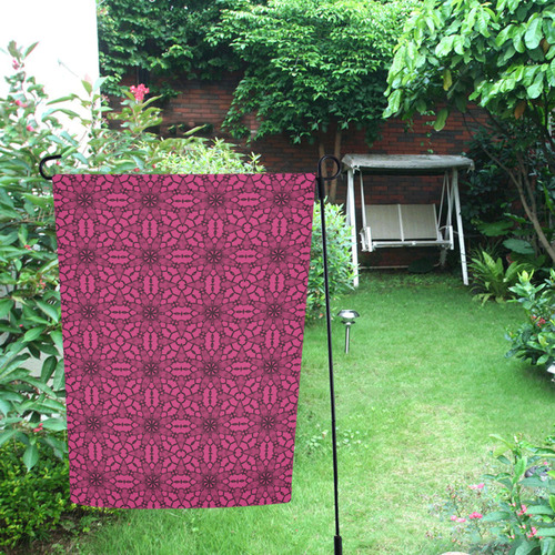 Pink Yarrow Lace Garden Flag 12‘’x18‘’（Without Flagpole）