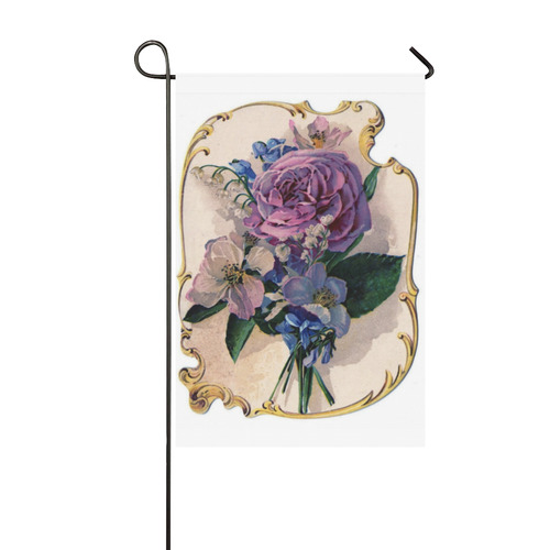 Rose Garden Flag 12‘’x18‘’（Without Flagpole）
