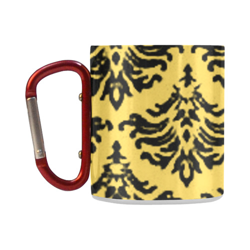 Primrose Yellow Damask Classic Insulated Mug(10.3OZ)