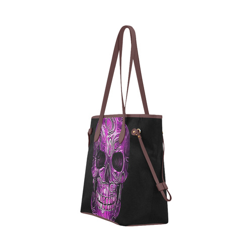 Skull-Unusual and unique 05B by JamColors Clover Canvas Tote Bag (Model 1661)