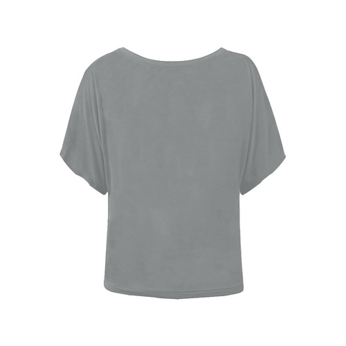 Sharkskin Women's Batwing-Sleeved Blouse T shirt (Model T44)