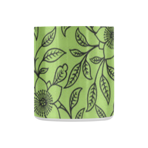 Vintage Lace Floral Greenery Classic Insulated Mug(10.3OZ)