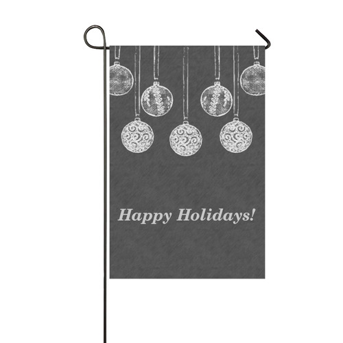 Happy Holidays Chalkboard Garden Flag 12‘’x18‘’（Without Flagpole）