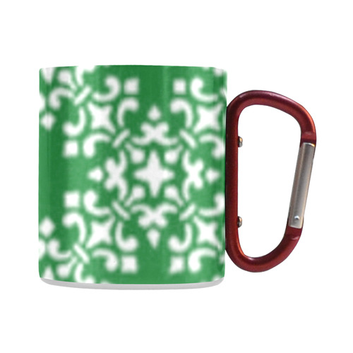 Green Damask Classic Insulated Mug(10.3OZ)