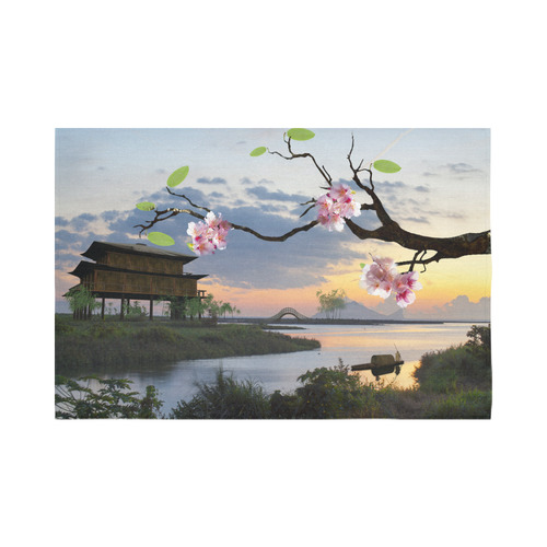 cherry blossom wall tapestry
