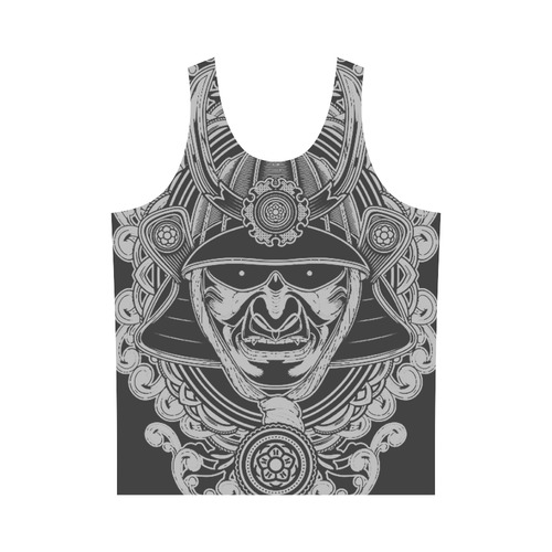 Silver samuri All Over Print Tank Top for Men (Model T43)