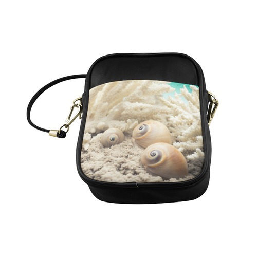 Underwater Coral Reef Seashells Sling Bag (Model 1627)