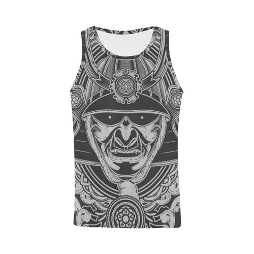 Silver samuri All Over Print Tank Top for Men (Model T43)